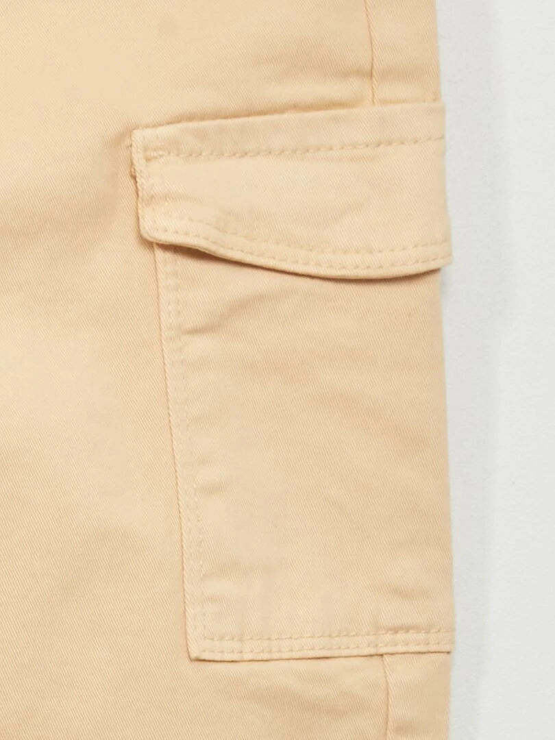 Pantalon paperbag avec poches   Jaune