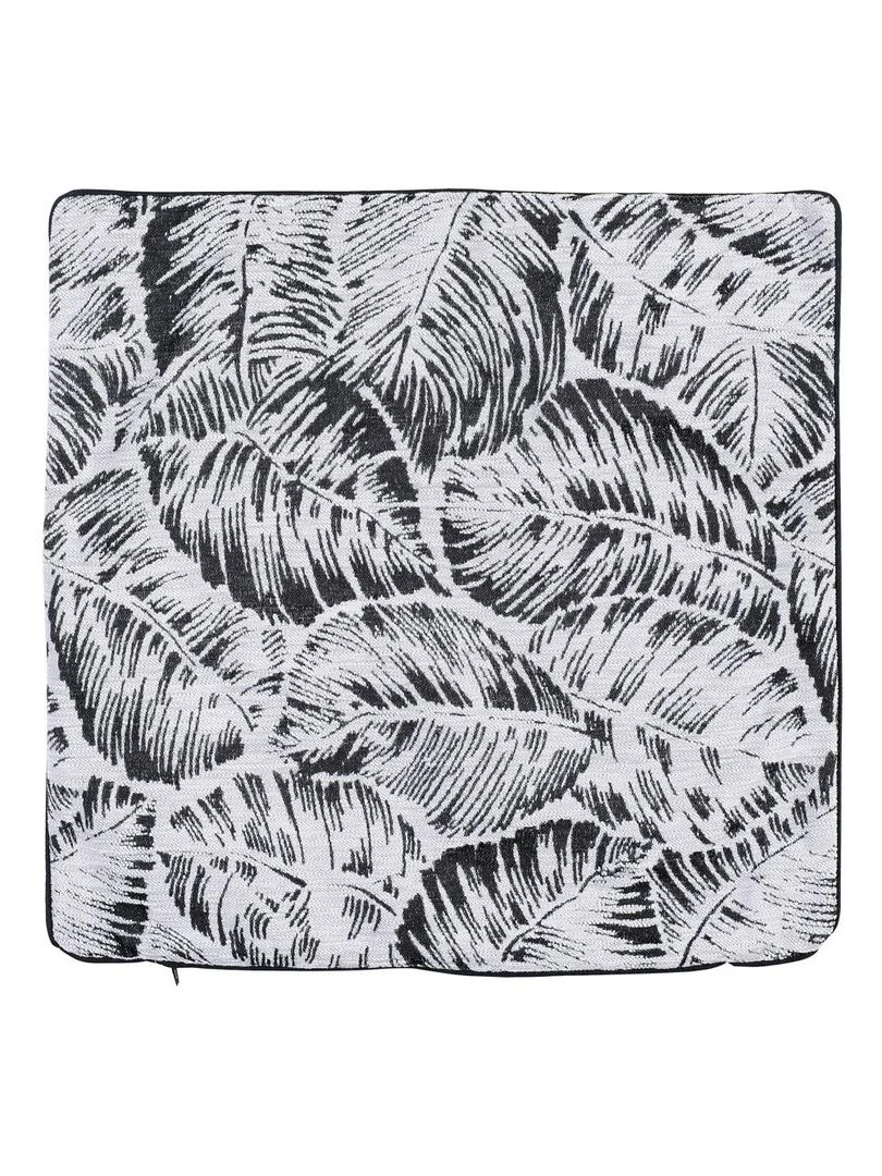 Housse de coussin esprit jungle tropicale Beige