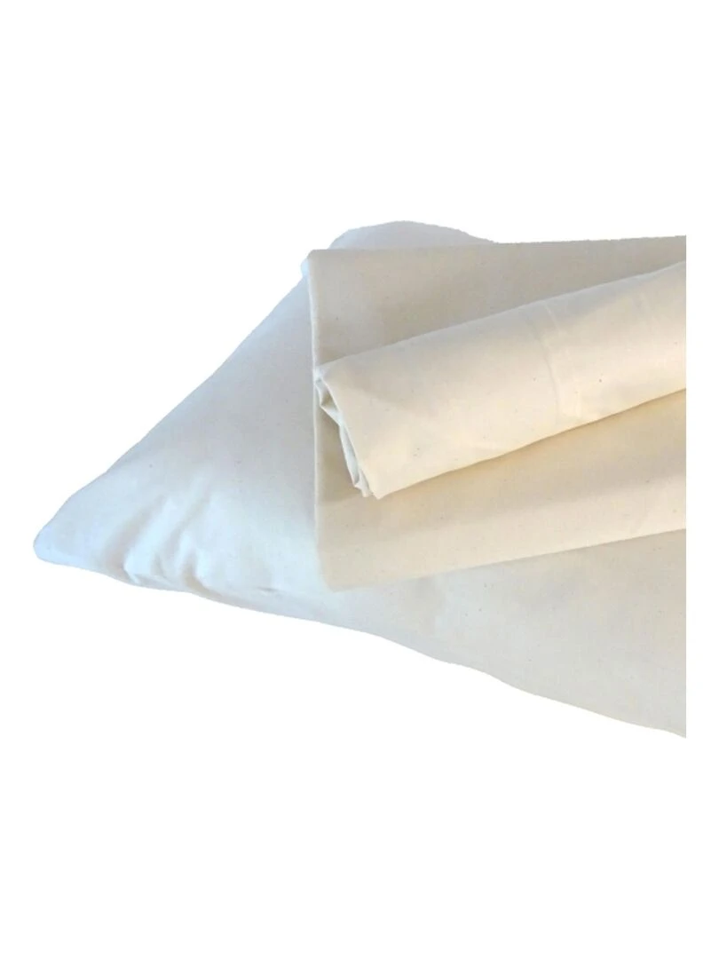 Housse de couette enfant uni Ecru