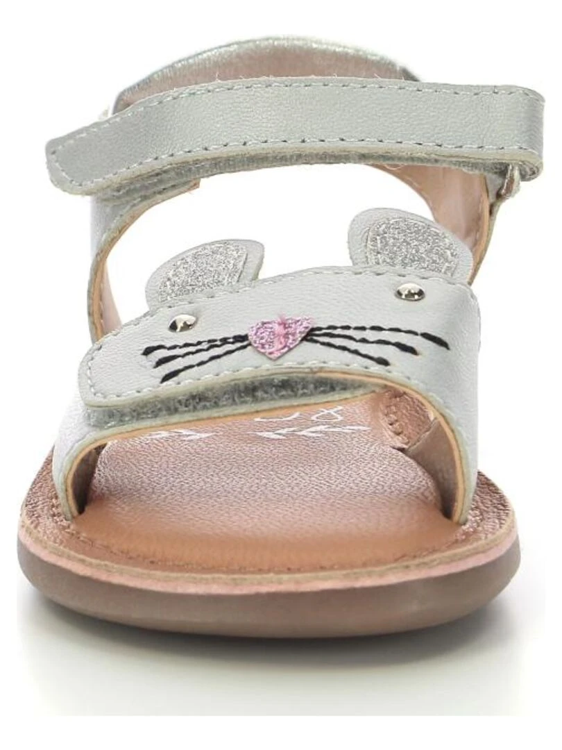 Sandales Cuir Cloonie   Argent