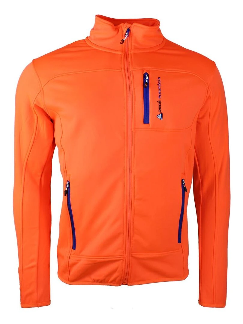 Blouson polar shell homme CANTON PEAK MOUNTAIN Orange