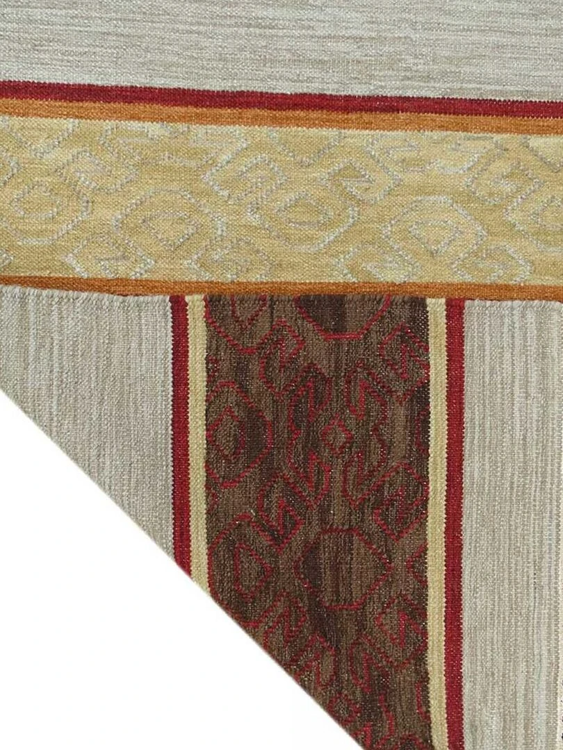 Tapis kilim tissé main en laine SARIKILIM Care&Fair Gris