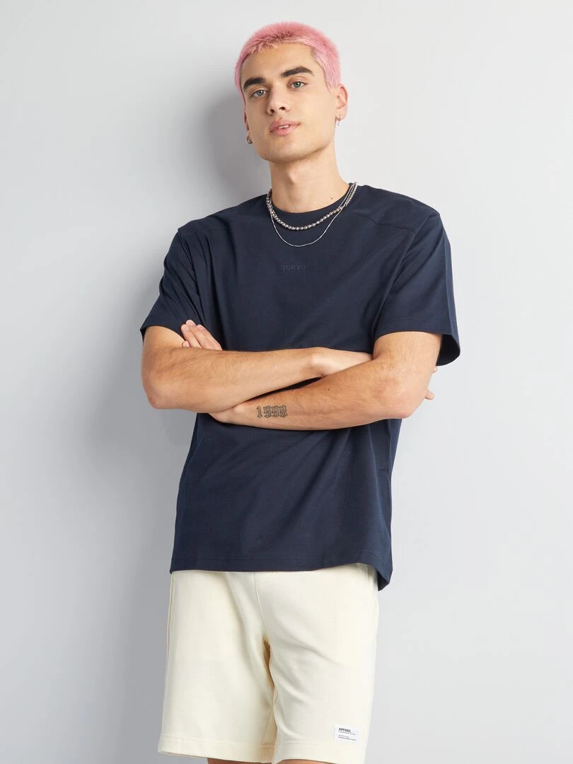 T shirt à manches courtes 'Tokyo'   Bleu