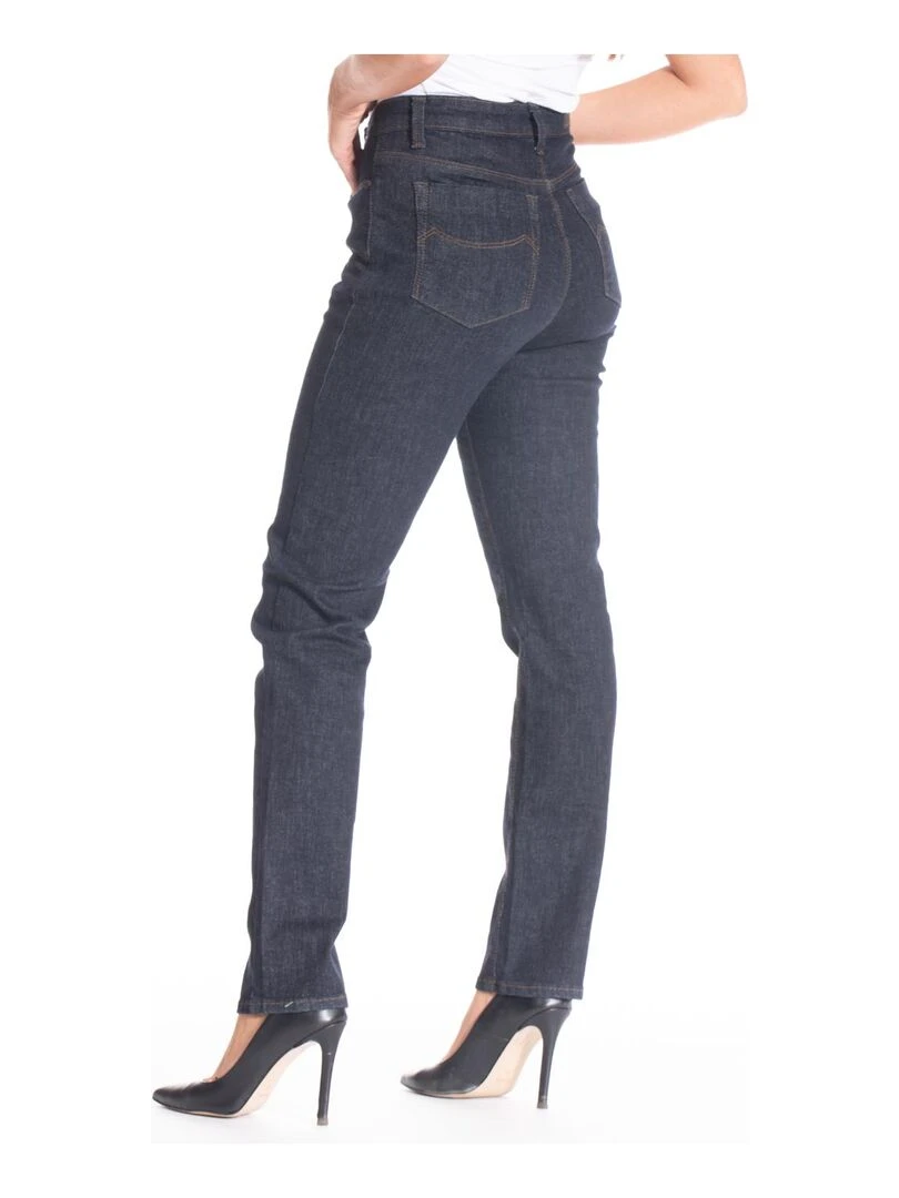 Jeans coupe droite denim stretch brut ZELDA 'Rica Lewis'   Bleu