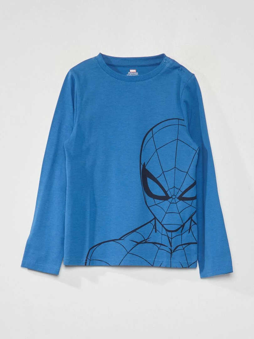 T shirt manches longues 'Marvel'   So Easy   Bleu
