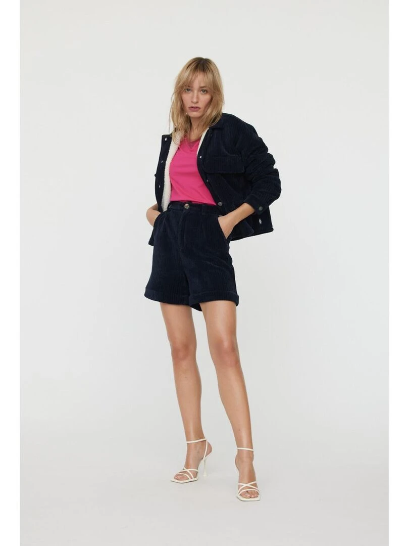 Lee Cooper   Short polyester regular NANA   Bleu marine