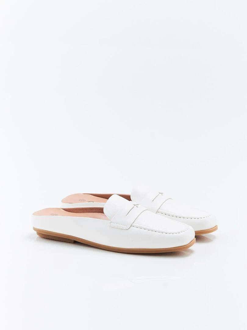 Mules en montage intégral Damart Blanc