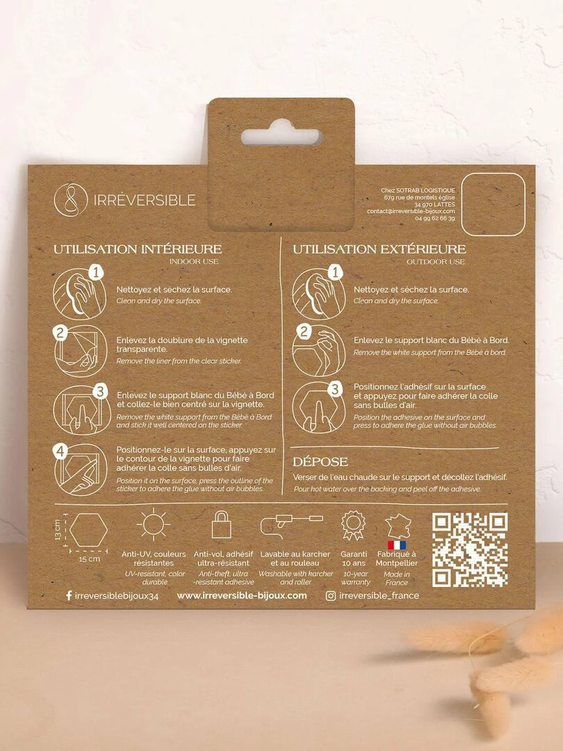 Adhésif / Autocollant bébé à bord   Spider baby   Rouge