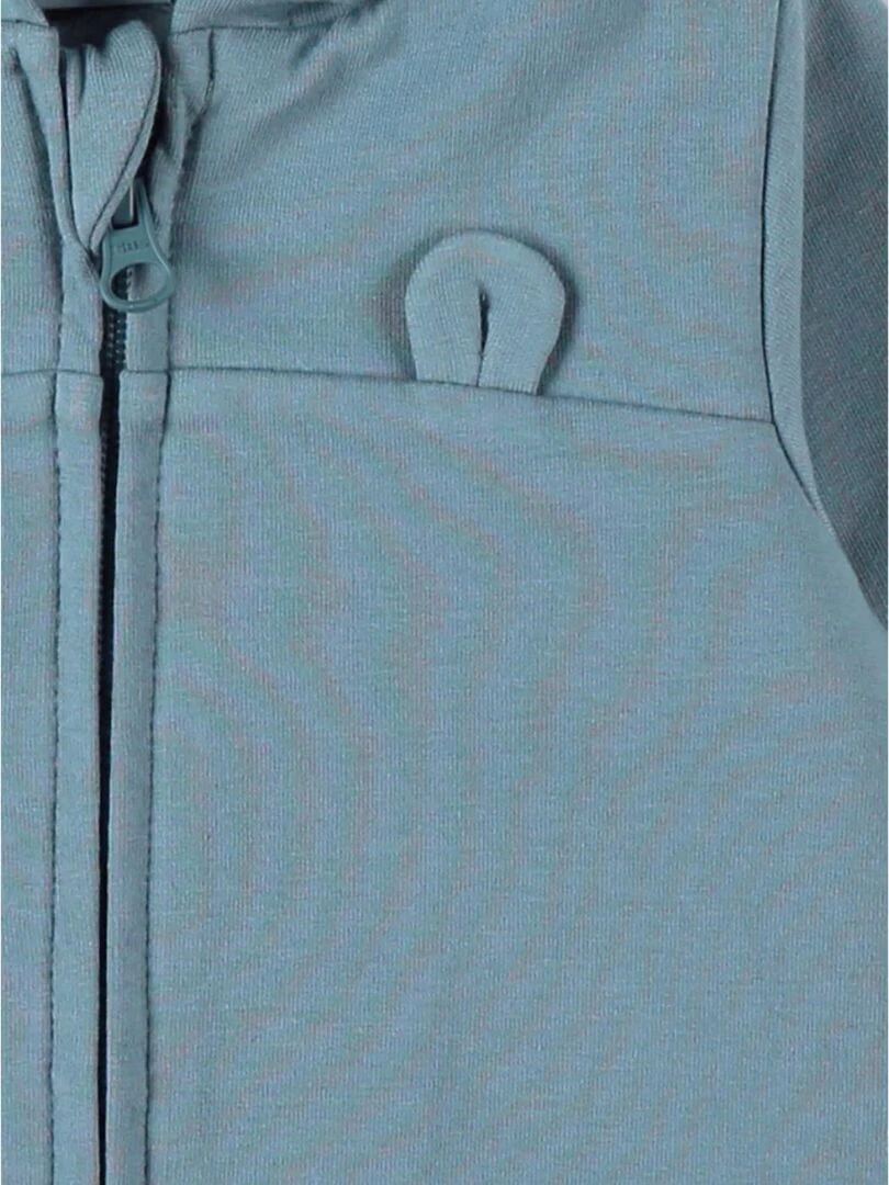 Veste sweat à capuche  sauge   Noukie's   Bleu