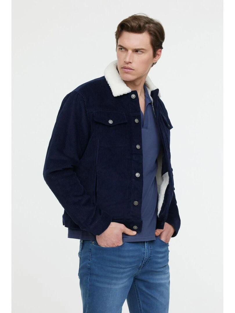 Lee Cooper Veste manches longues coton slim FRAMY Bleu marine