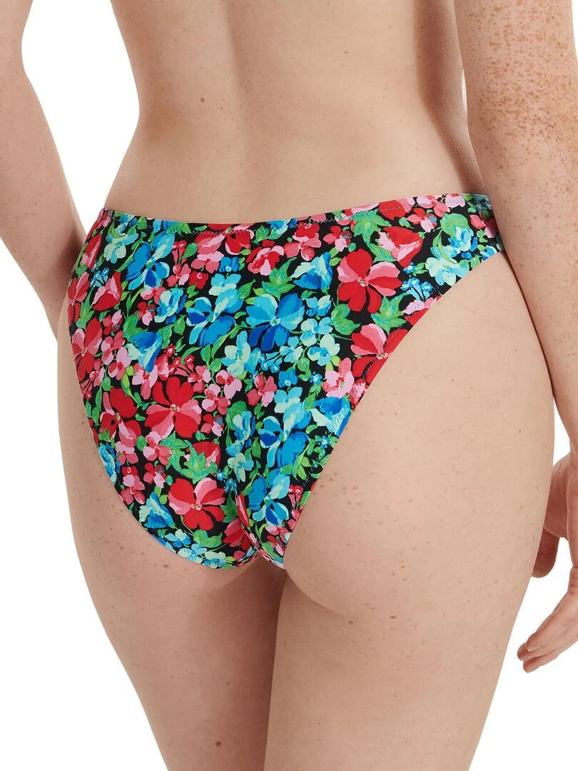 Bas maillot slip de bain échancré taille basse Napoli Bleu