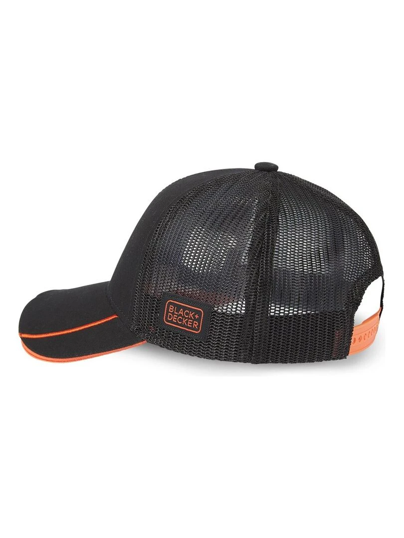 Casquette avec filet Work Homme avec LED Black & Decker   Noir