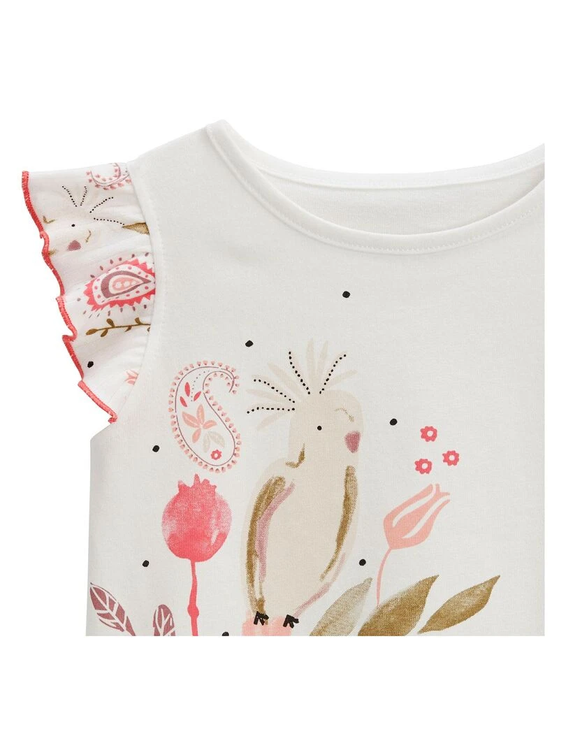 Pyjama enfant manches courtes Haapiti   Rose
