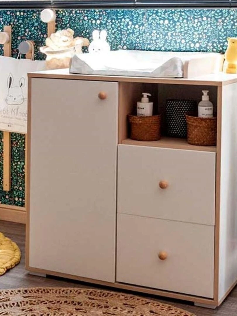 Plan à langer Nixa   AKITEN RETAIL   Blanc Marron