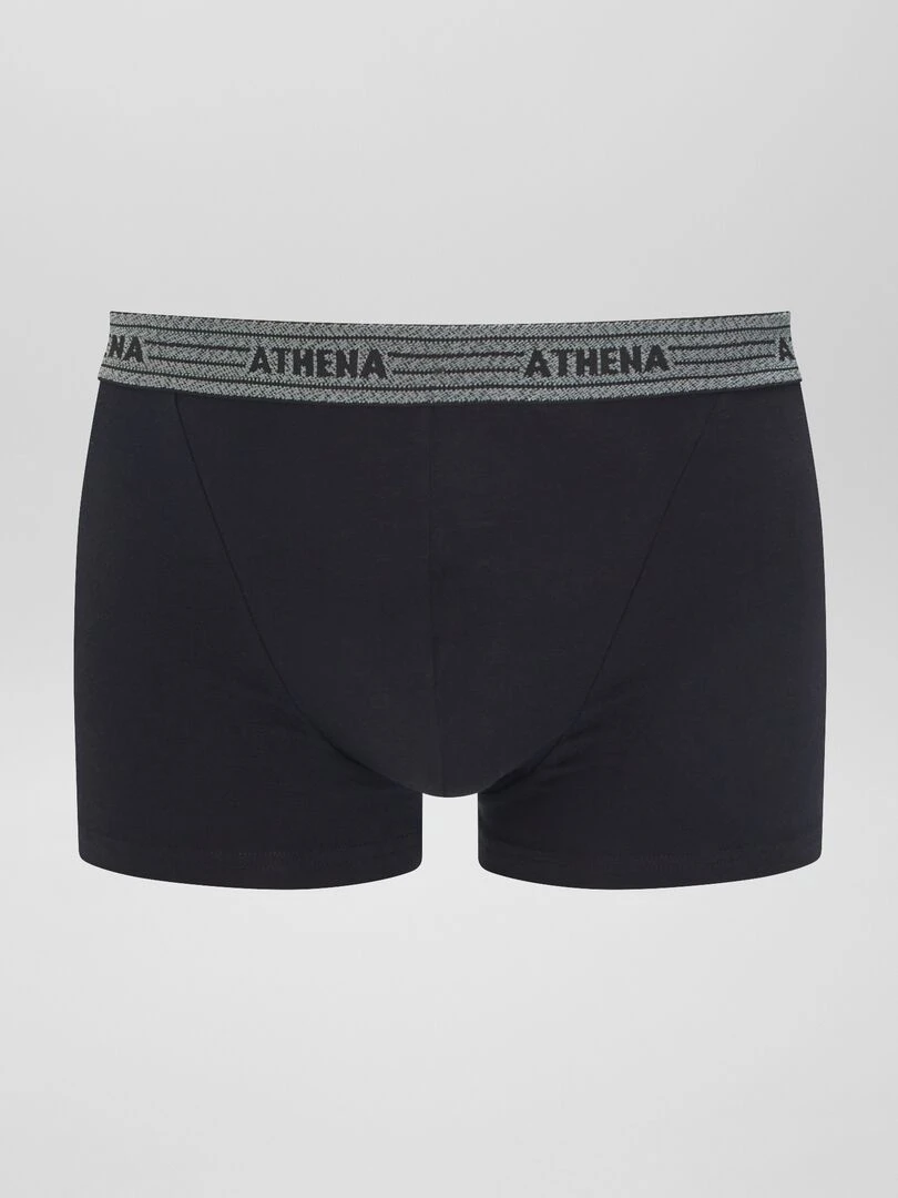 Lot de 4 boxers 'Athena' noir/bleu