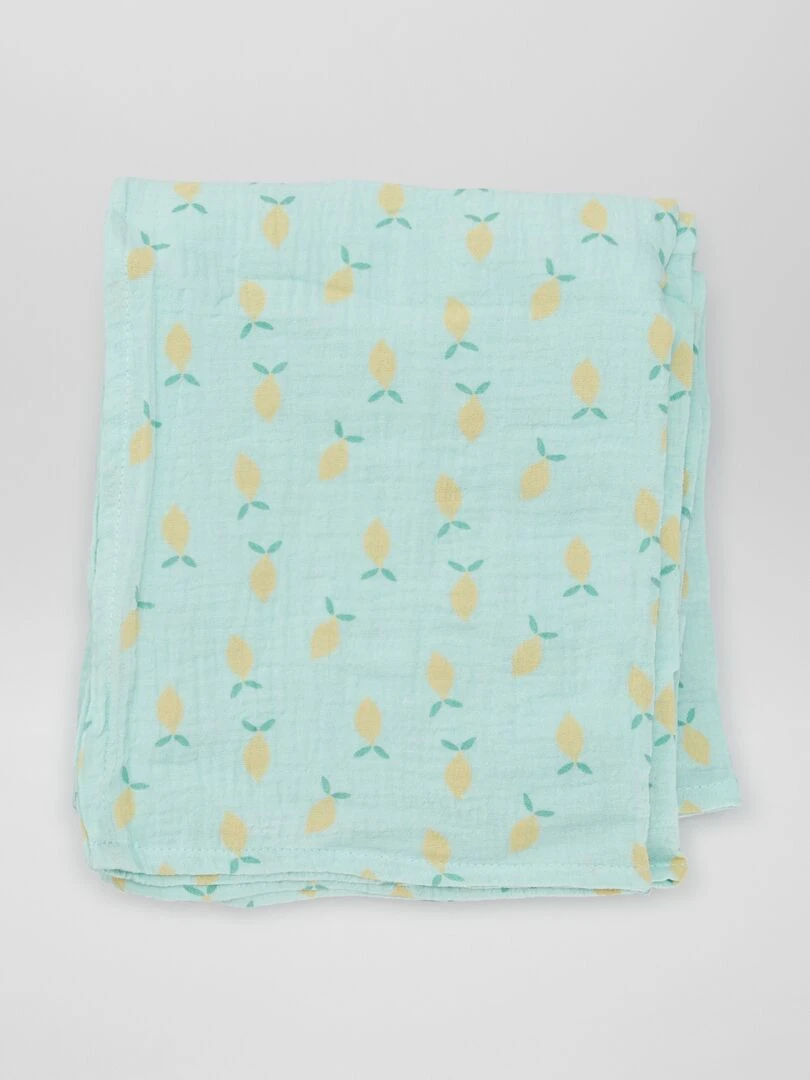 Maxi lange en gaze de coton   Vert