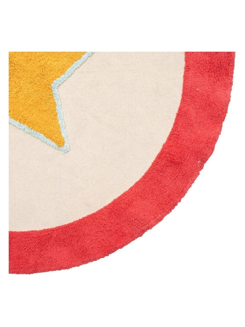 Tapis rond Circus coton D120 Rouge