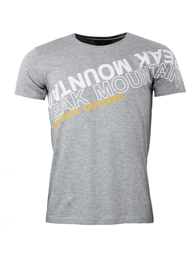 T shirt manches courtes homme CYCLONE PEAK MOUNTAIN Gris