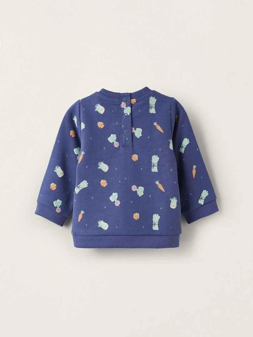 Pull avec Motif Végétal pour Nouveau Né NATURE TAKEOVER Bleu