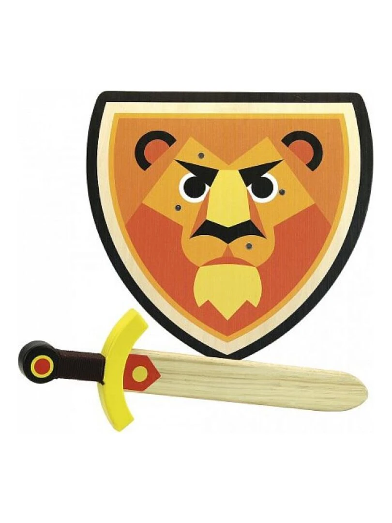 Set bouclier et epee Lion Jaune