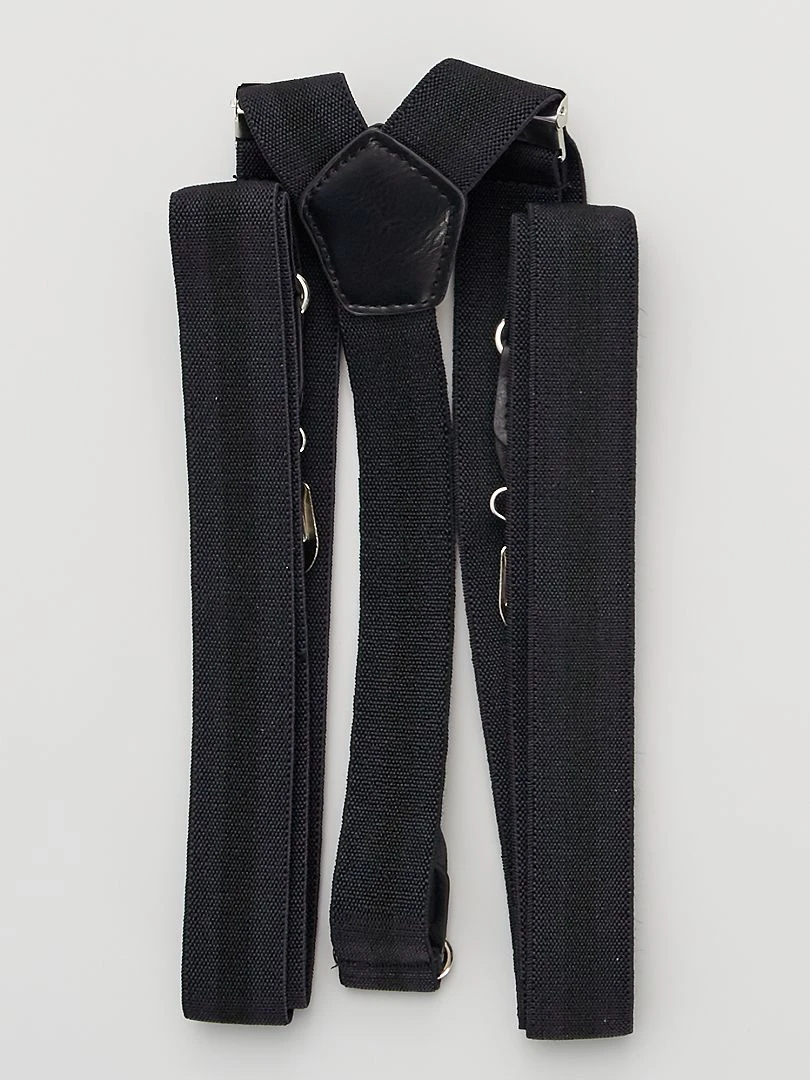 Bretelles unies   noir