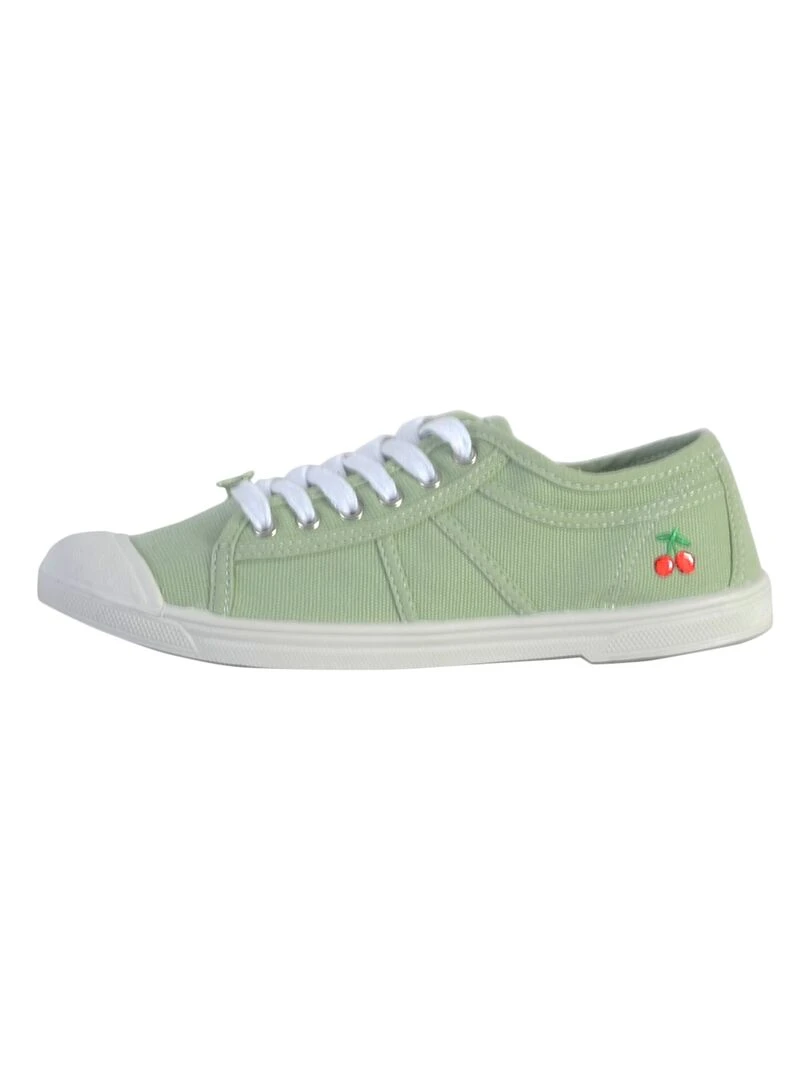 Tennis à Lacets Le Temps Des Cerises Basic 02 Vert