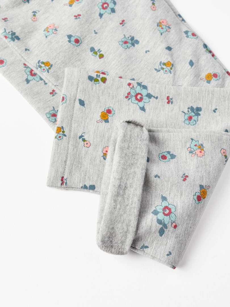 Pantalon de sport pour fille 'Flowers'   ROYALS OFF DUTY   Gris clair