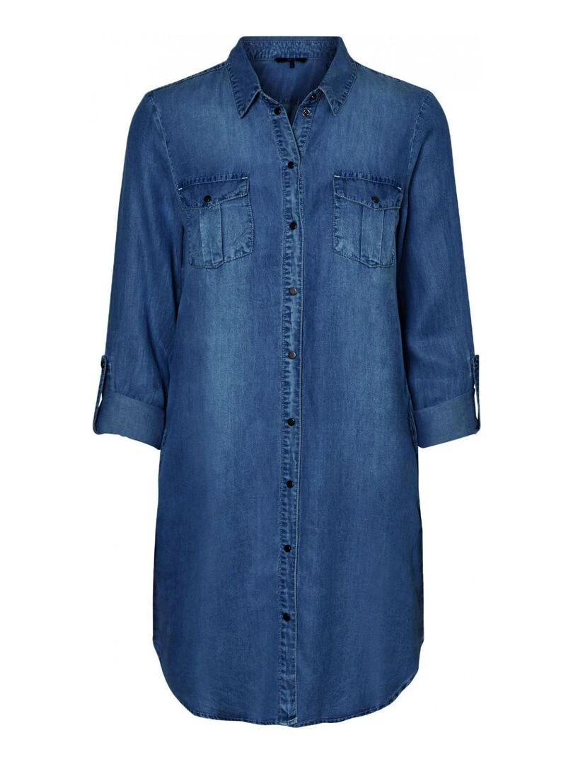 Robe courte en jean Vero Moda   Bleu