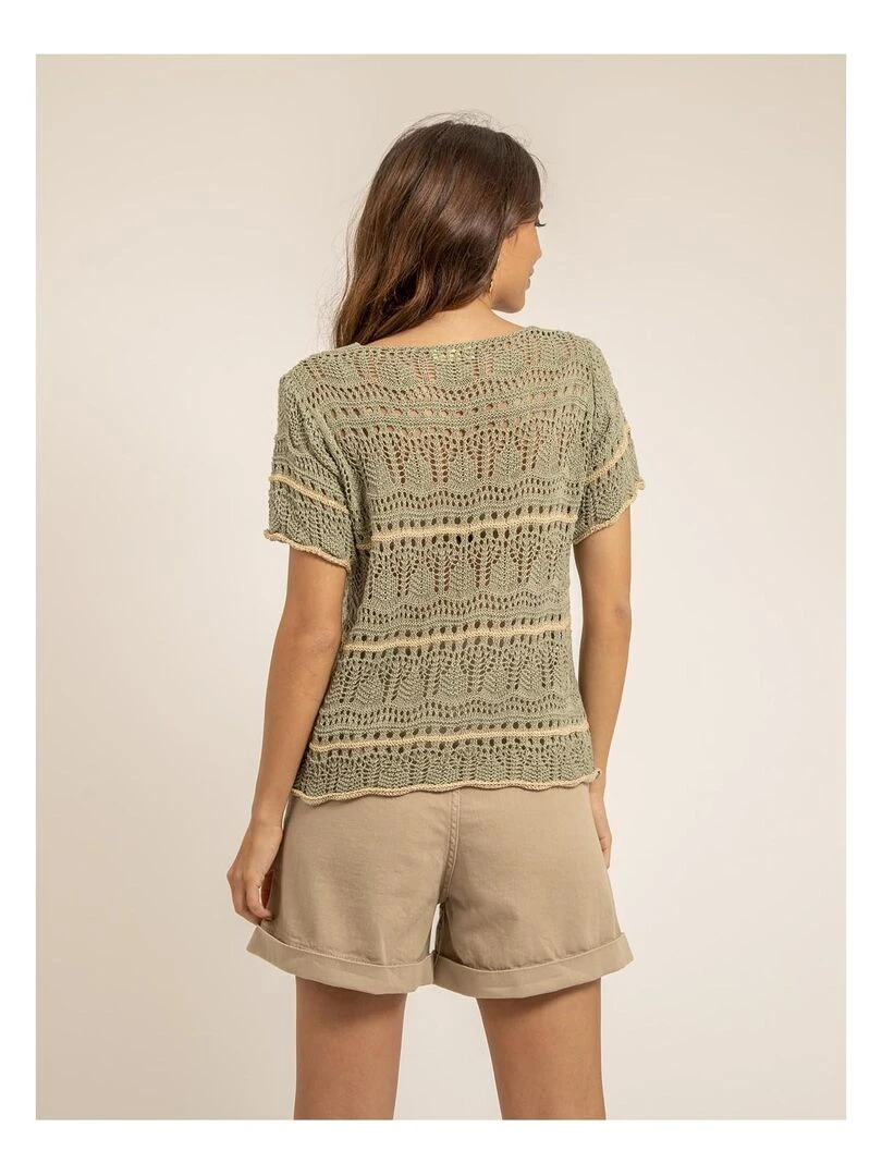 T shirt maille FILOMA Kaki