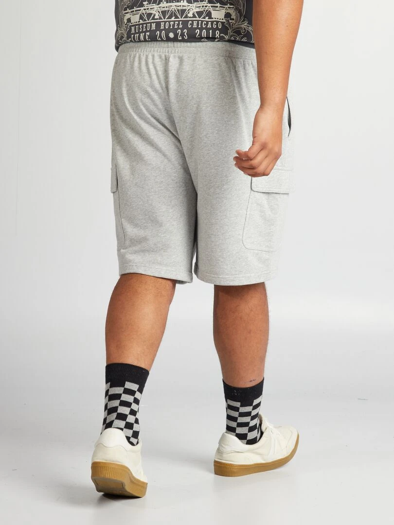 Bermuda avec poches à rabat   Gris