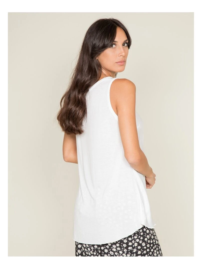 Top soyeux FIRENZ Ecru