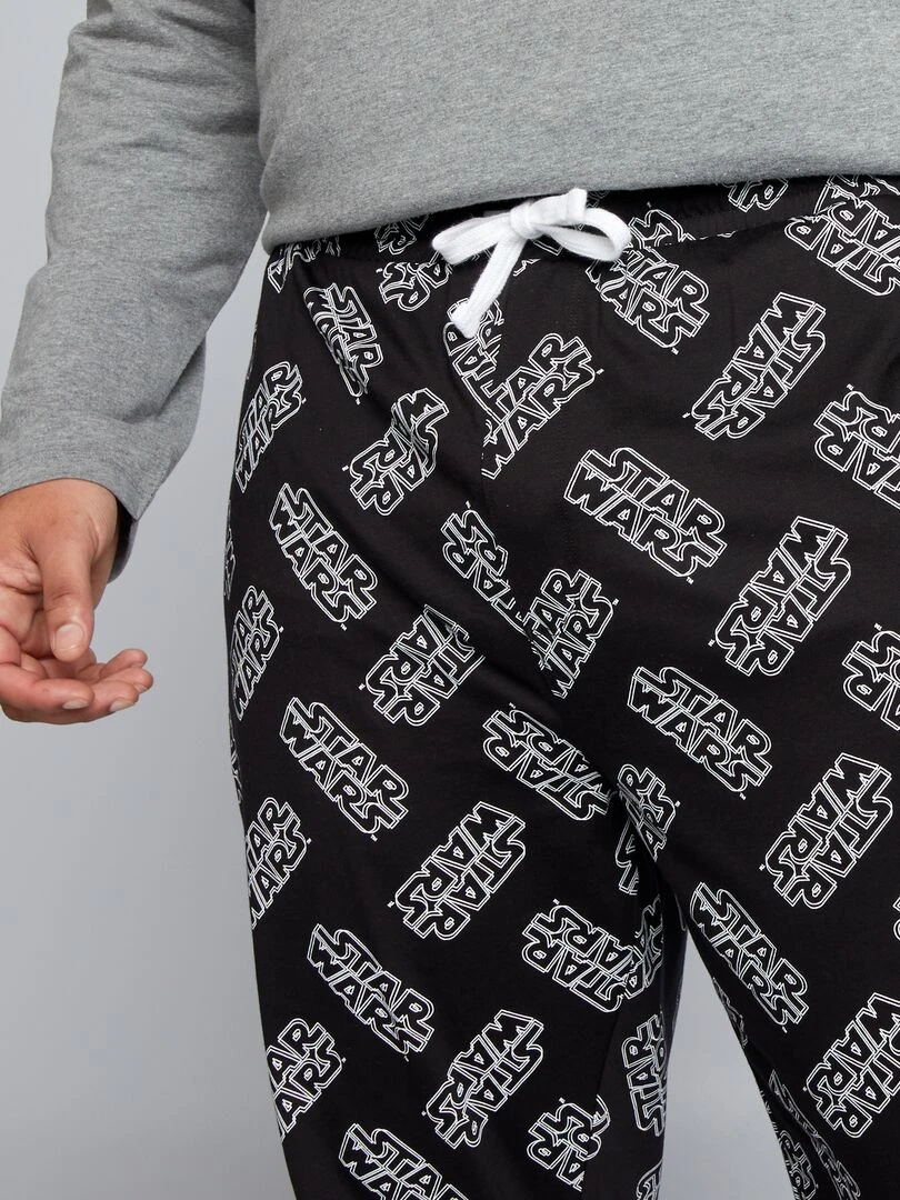 Pyjama long 'Star Wars' T shirt + pantalon   2 pièces   Gris
