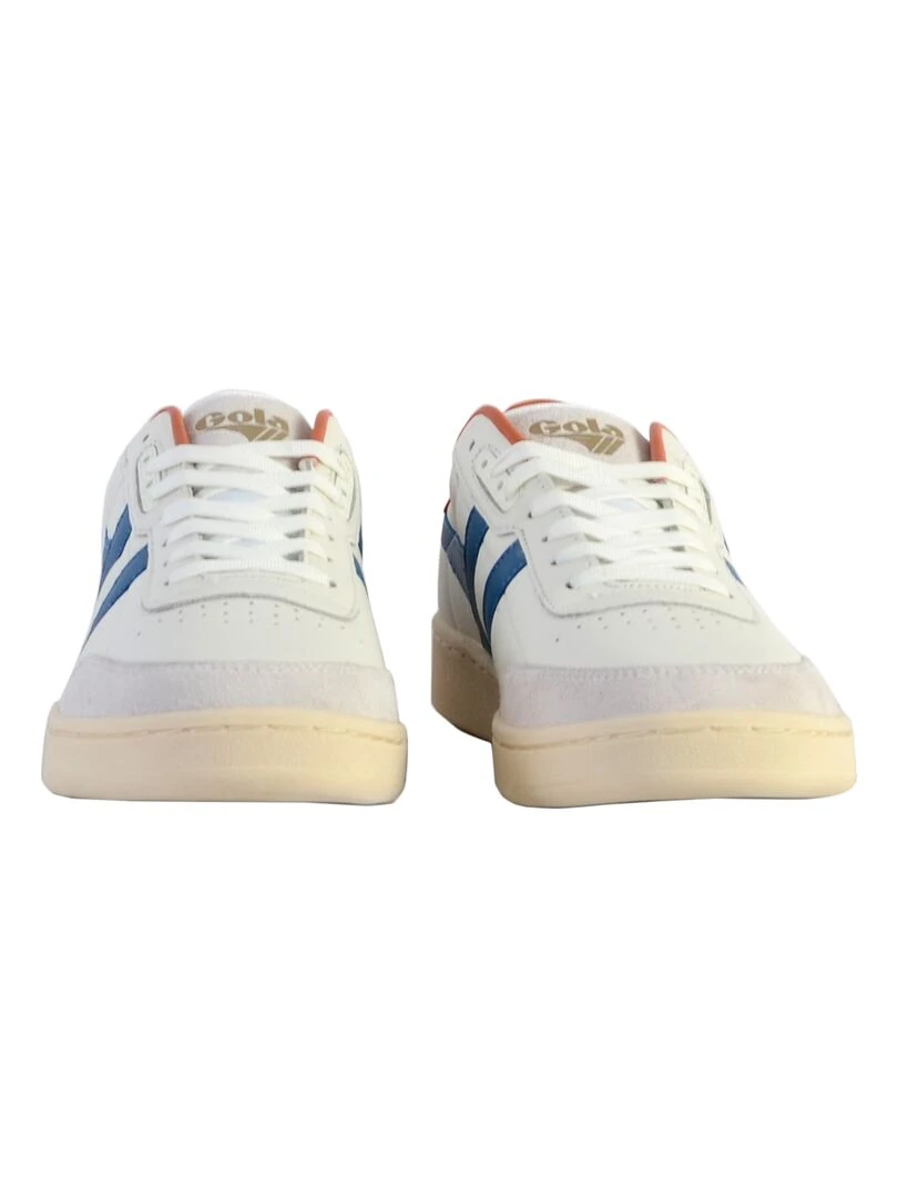Basket Cuir Gola Contact Leather   Blanc Bleu