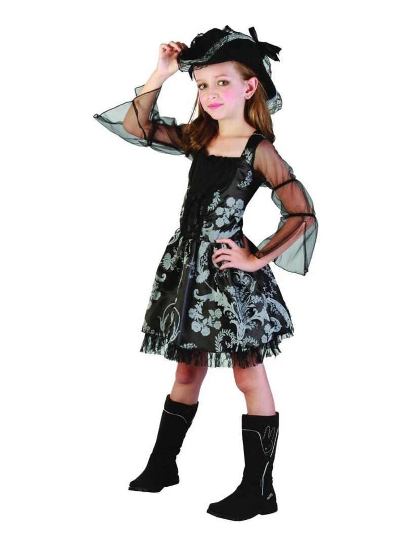 Déguisement Pirate Lady enfant Noir Noir