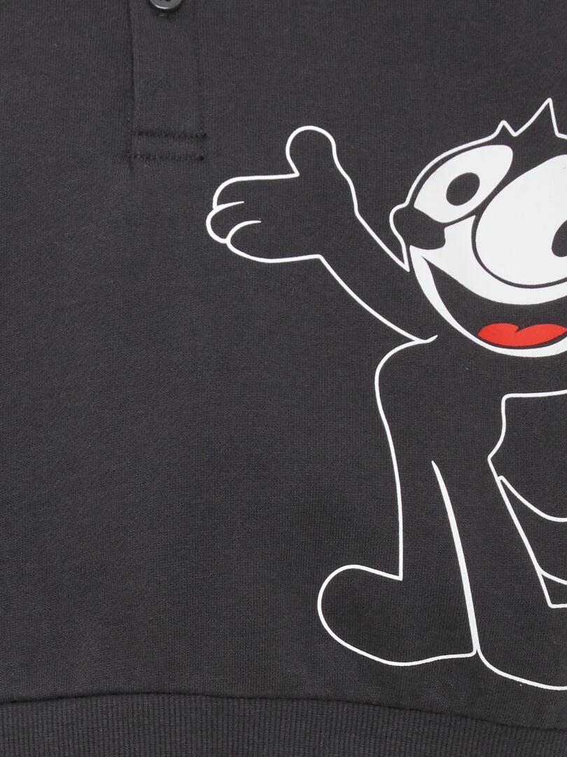 Sweat imprimé   Noir