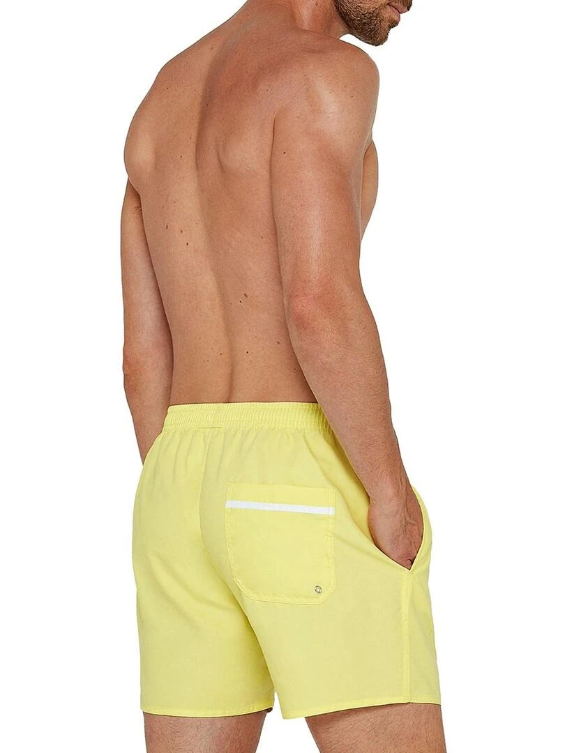 Maillot de bain short à séchage rapide Digue   Jaune