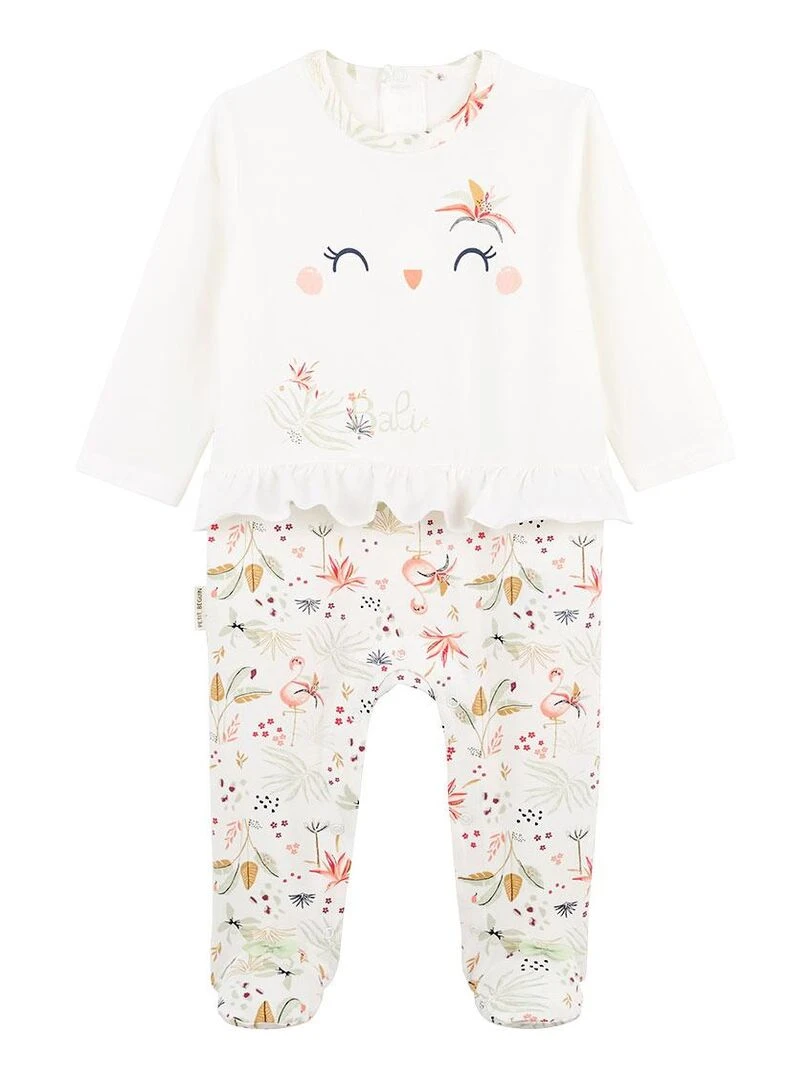 Pyjama bébé Petit Paradis Ecru
