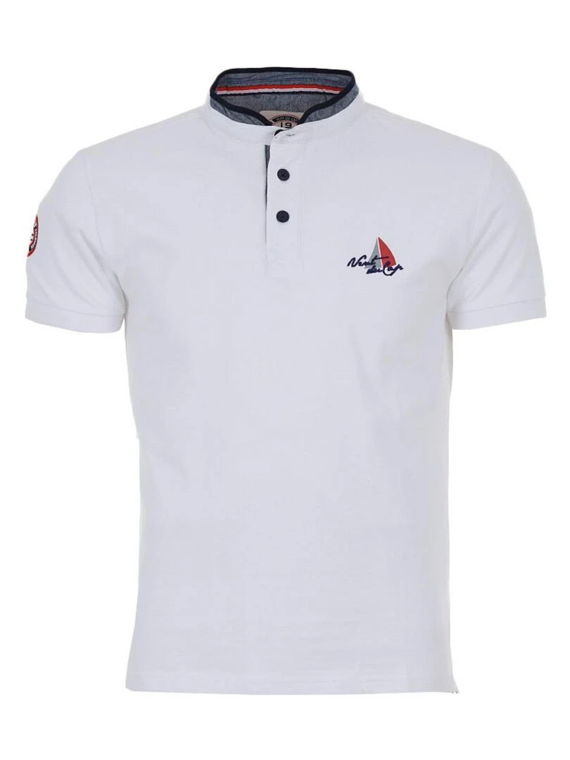 Polo manches courtes homme CANAVERAL VENT DU CAP Blanc