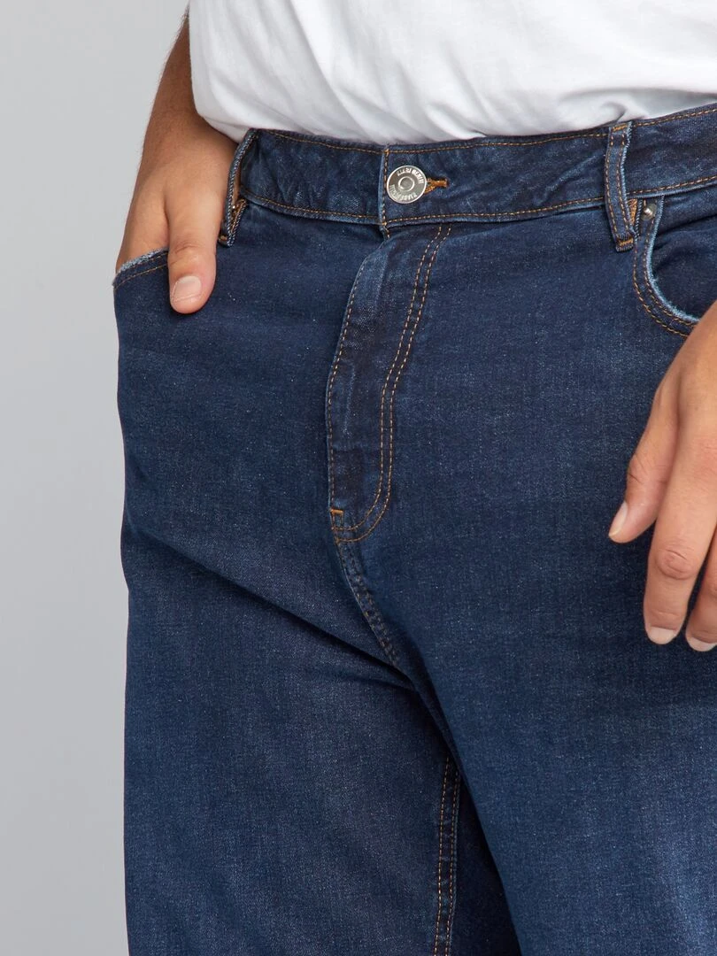 Jean slim à 5 poches   L34   Bleu brut