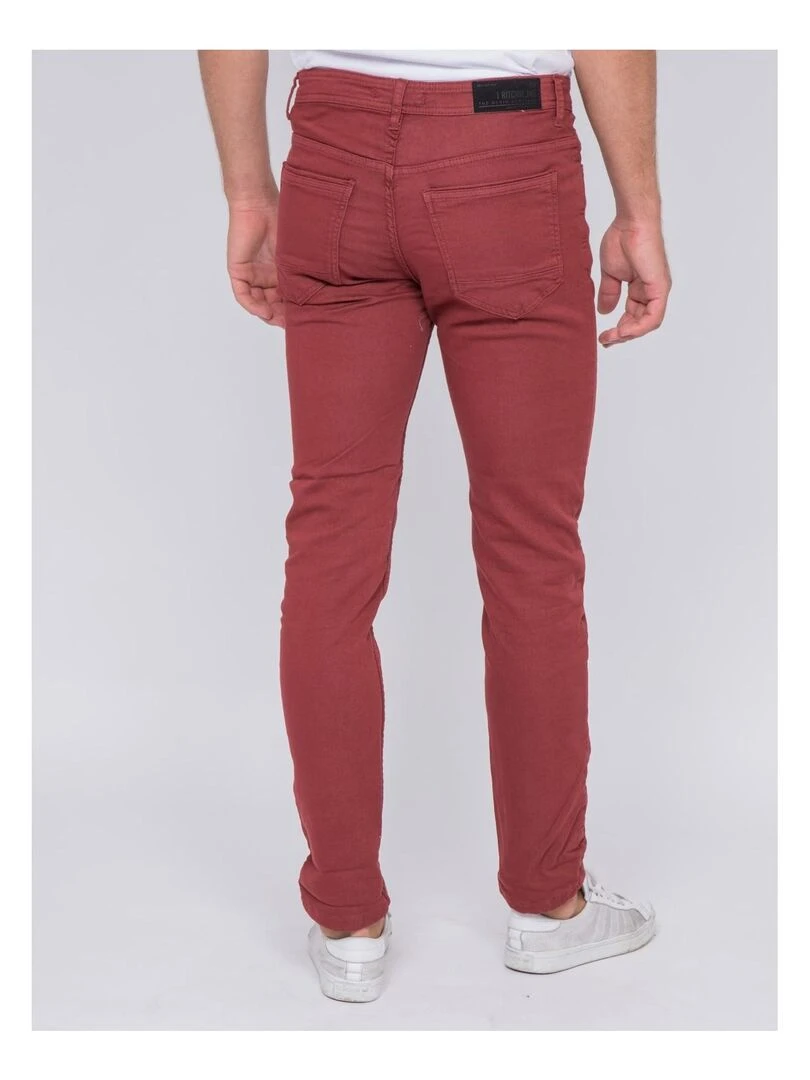 Pantalon 5 poches VAAS Bordeaux