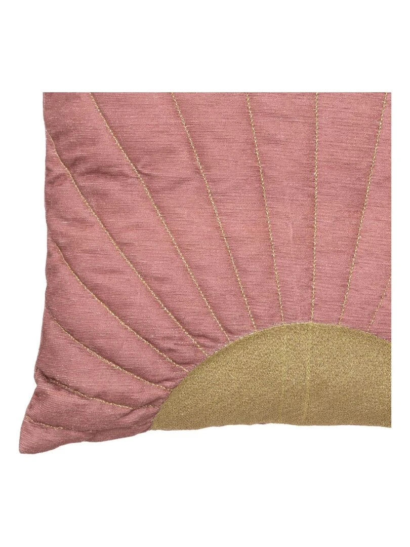 Coussin soleil levant gold Rose clair