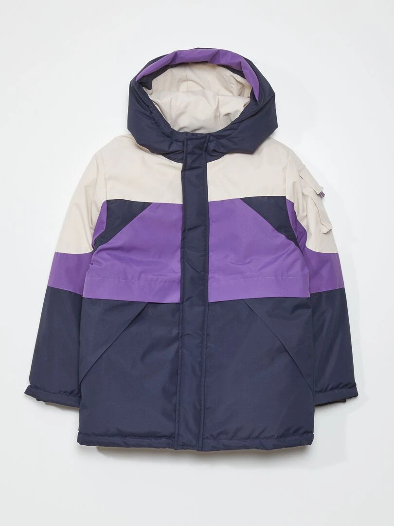 Doudoune déperlante Violet/bleu/beige