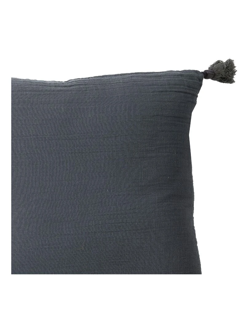 Coussin en double gaze de coton 'Deko&co'   Vert d'eau