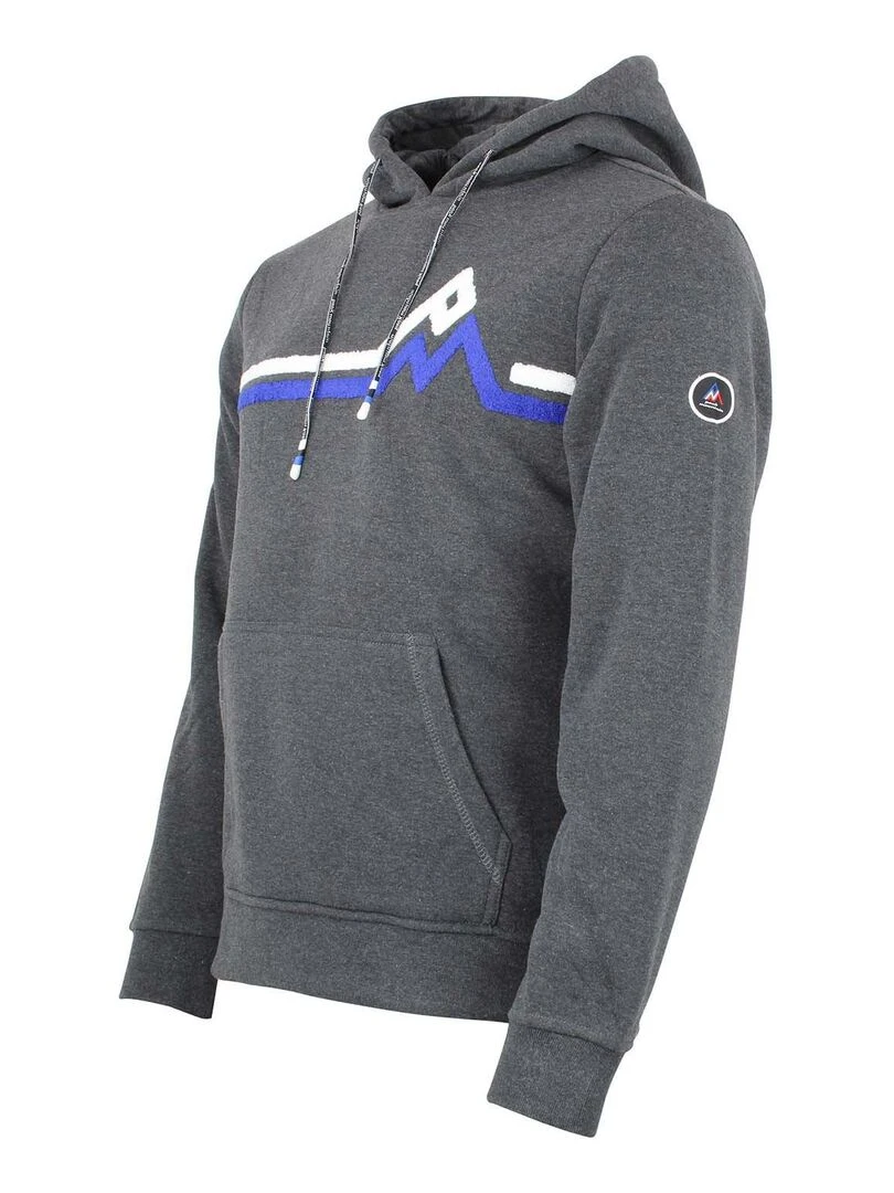 Sweat à capuche homme CORENTIN   PEAK MOUNTAIN   Gris