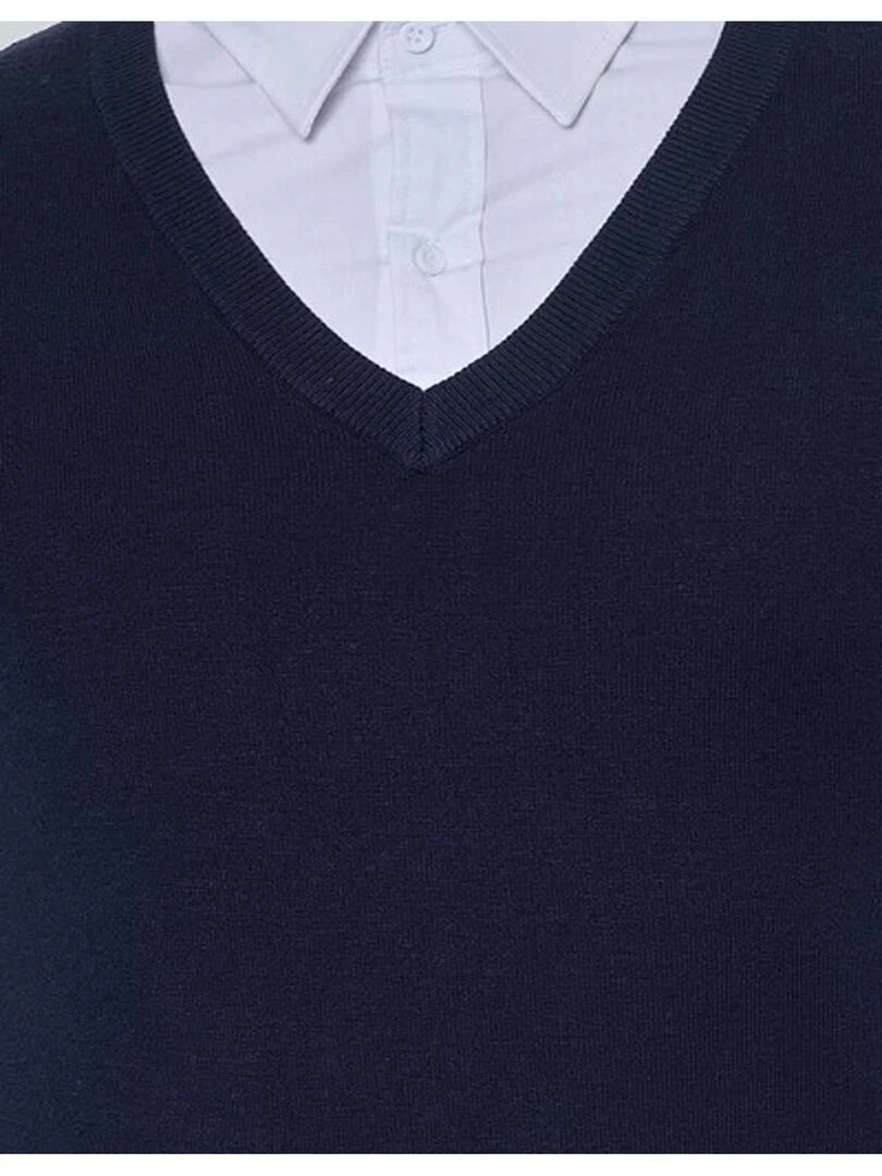 Pull debardeur Kebello   Bleu marine