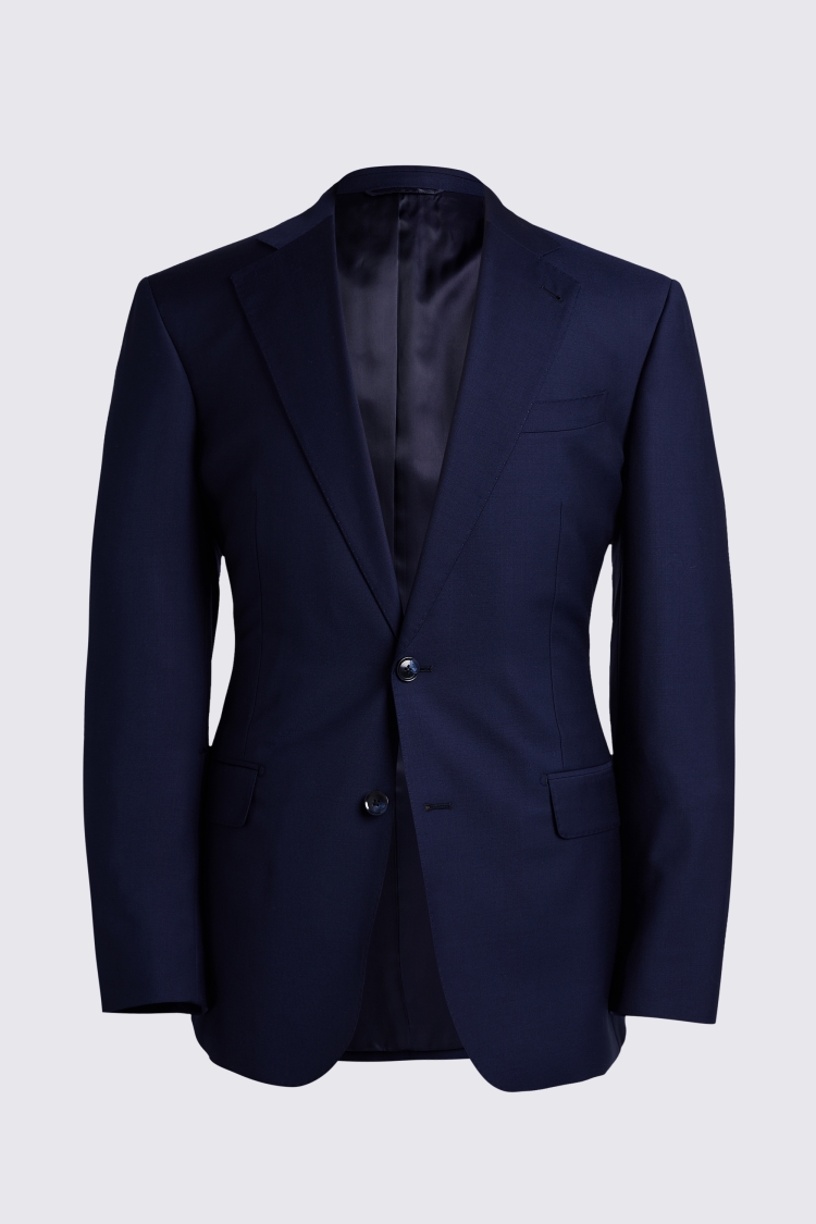 Italian Tailored Fit Navy Jacket   Buy Online at Moss