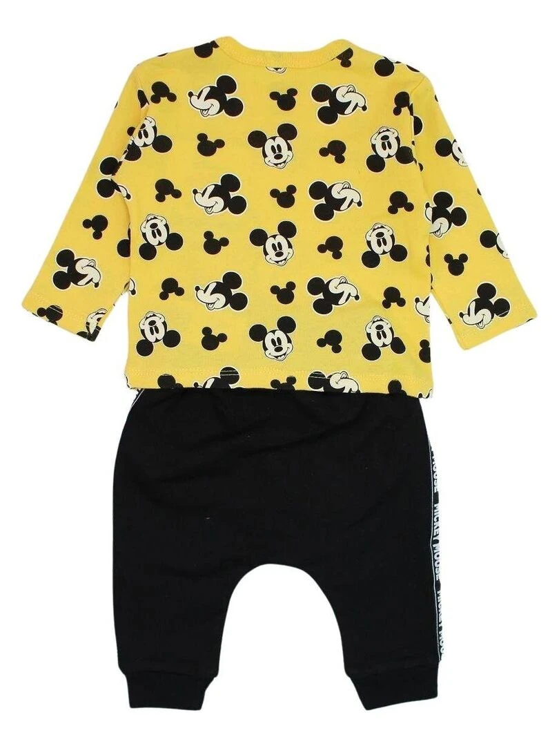 Disney Ensemble T shirt pantalon bébé garçon Imprimé Mickey Jaune