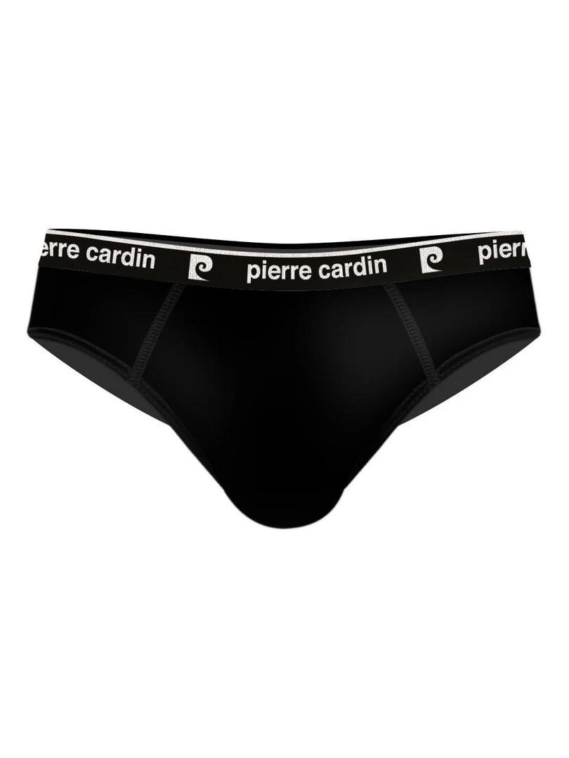 Lot de 4 Slips homme en coton Pierrecardin   Noir