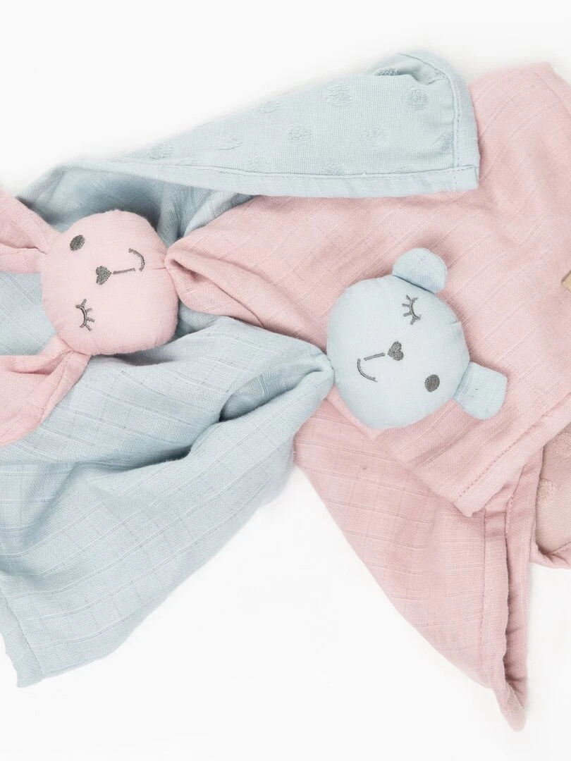 ROBA Doudou Ours "Lil Planet"   Coton Bio Certifié OEKOTEX   Bleu Ciel   Bleu clair