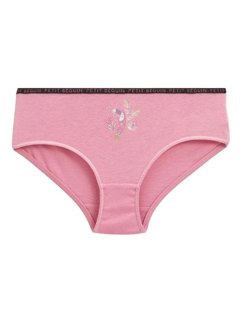 Lot de 3 culottes fille Violet toucan   Kaki